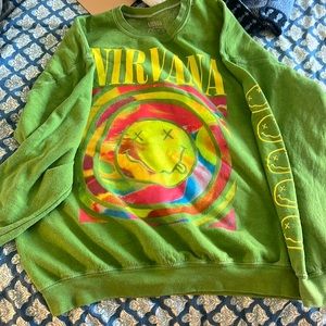 Nirvana Smile Overdyed Sweatshirt